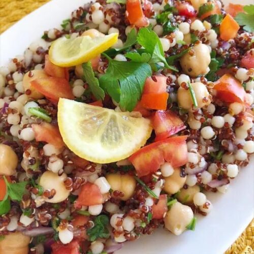 VMC Couscous Salad with Quinoa  Cake
