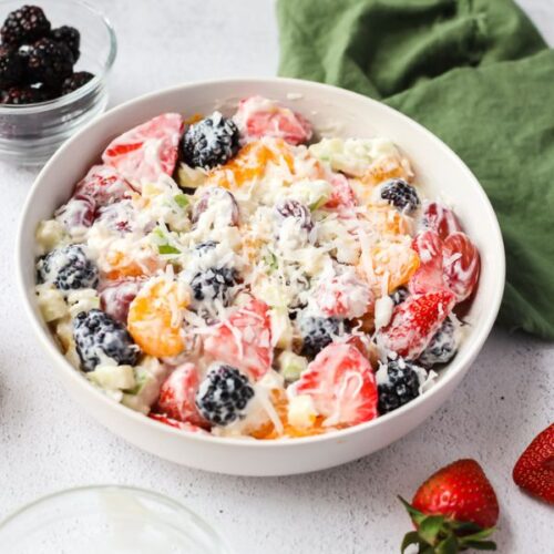 Fresh Fruit With Coconut Dressing